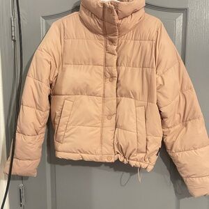Abercrombie & Fitch Light Pink Quilted Jacket size S